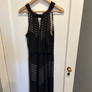 Black and tan dress, perfect for wedding or prom!